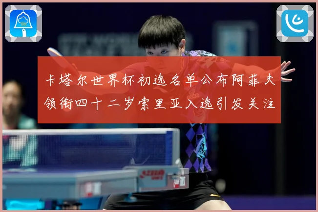 卡塔尔世界杯初选名单公布阿菲夫领衔四十二岁索里亚入选引发关注战术观察