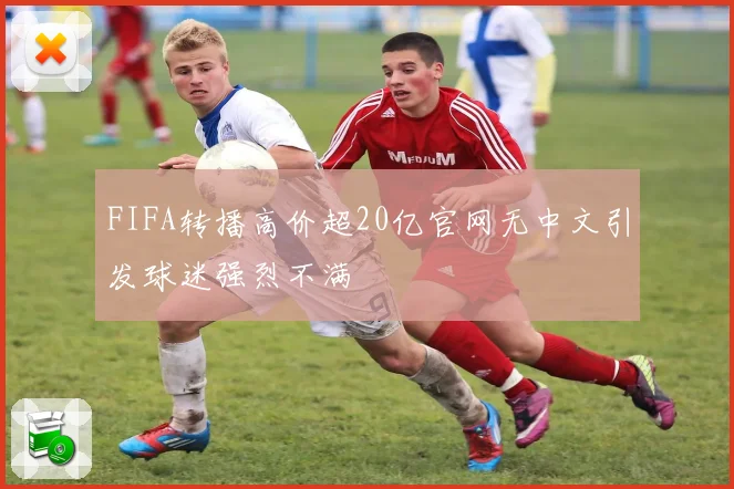 FIFA转播高价超20亿官网无中文引发球迷强烈不满